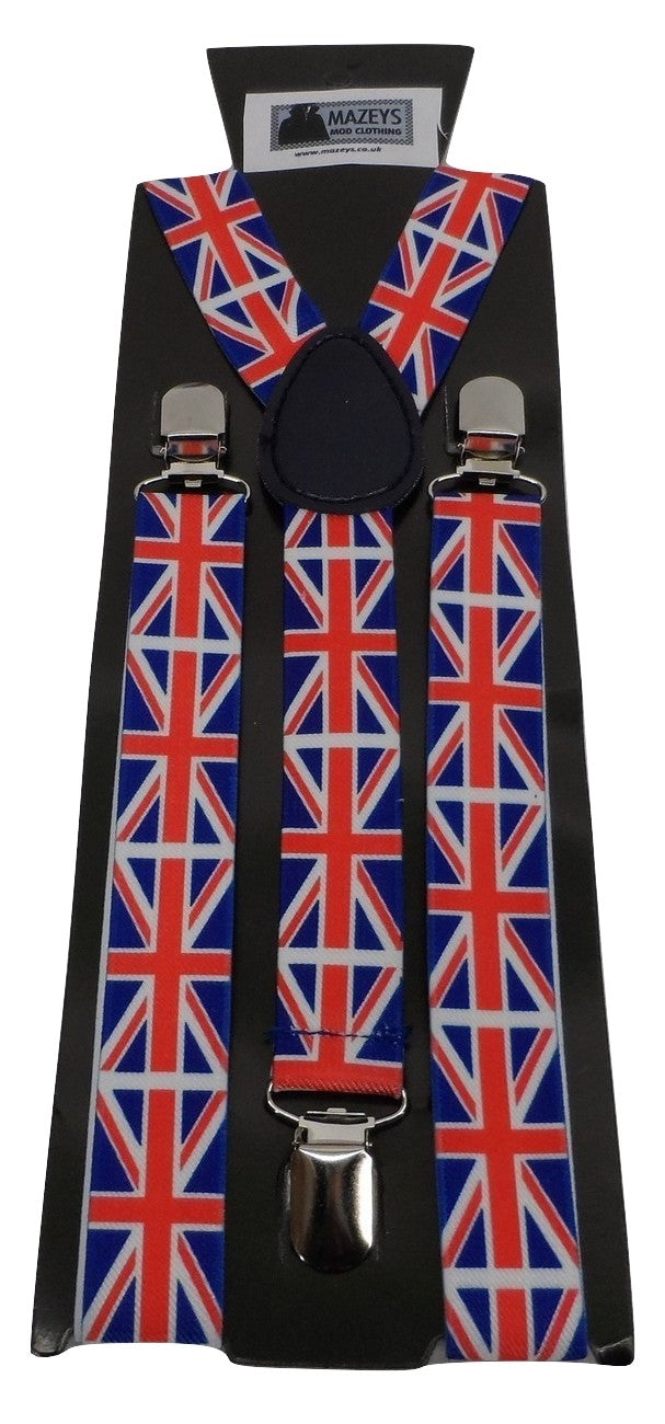 Mazeys Mens 1 Inch Union Jack Braces