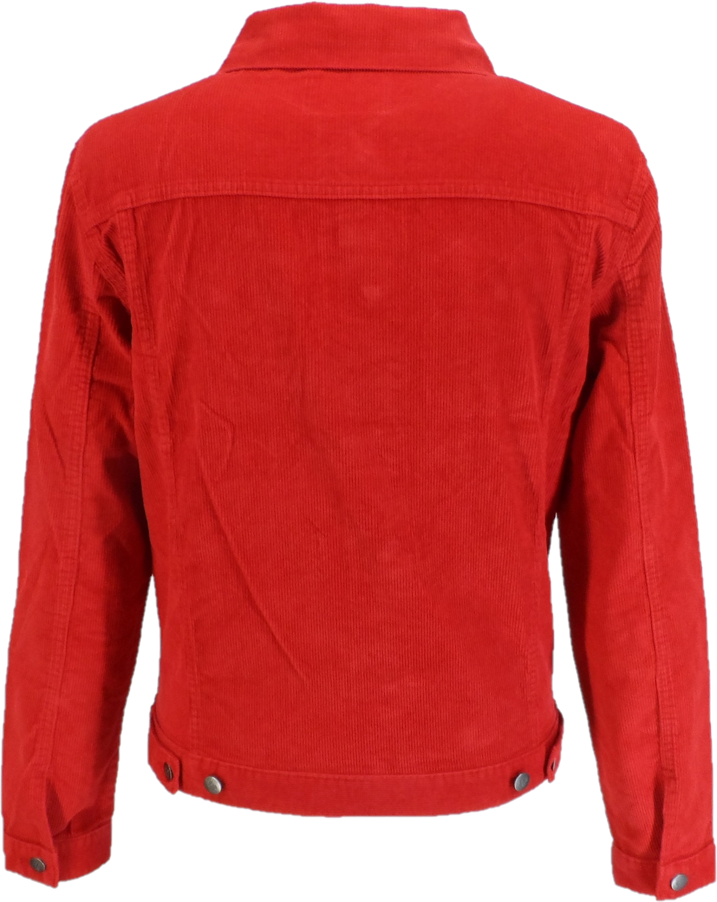 Run & Fly Mens 60s Retro Vintage Red Cord Western Trucker Jacket