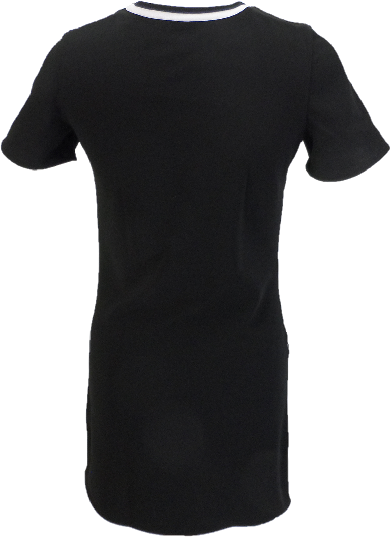 LHM Ladies 60s Retro Ska Vintage Black Mini Dress