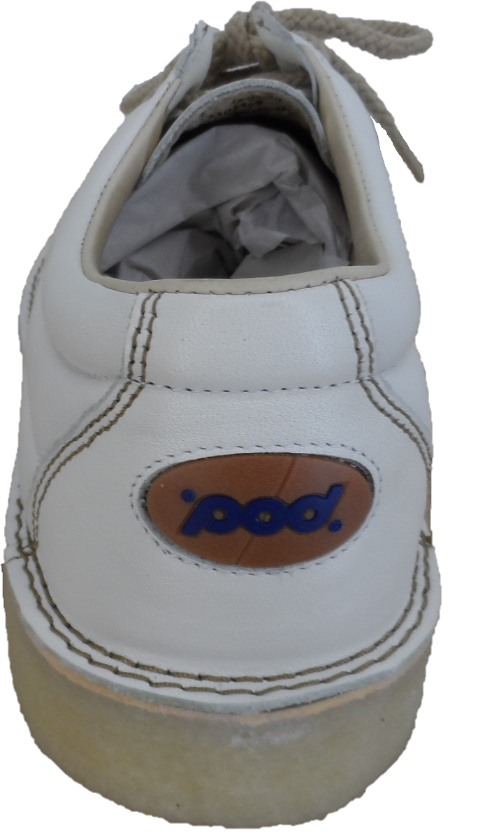 Pod Original White Jagger Retro Mod Leather Shoes