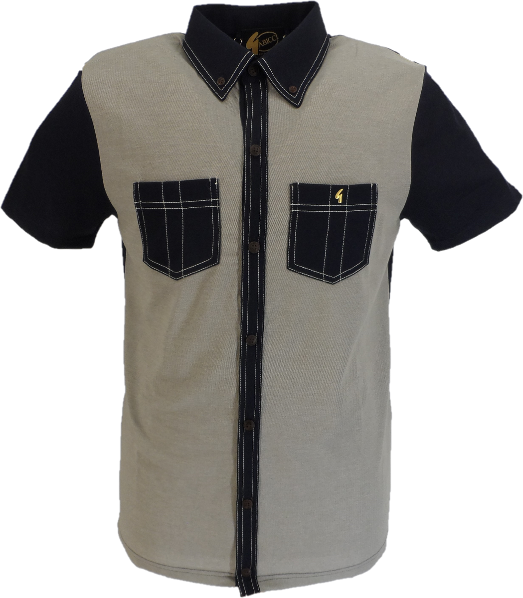 Gabicci Vintage Mens Stiller Navy/Elmwood Limited Polo Shirt