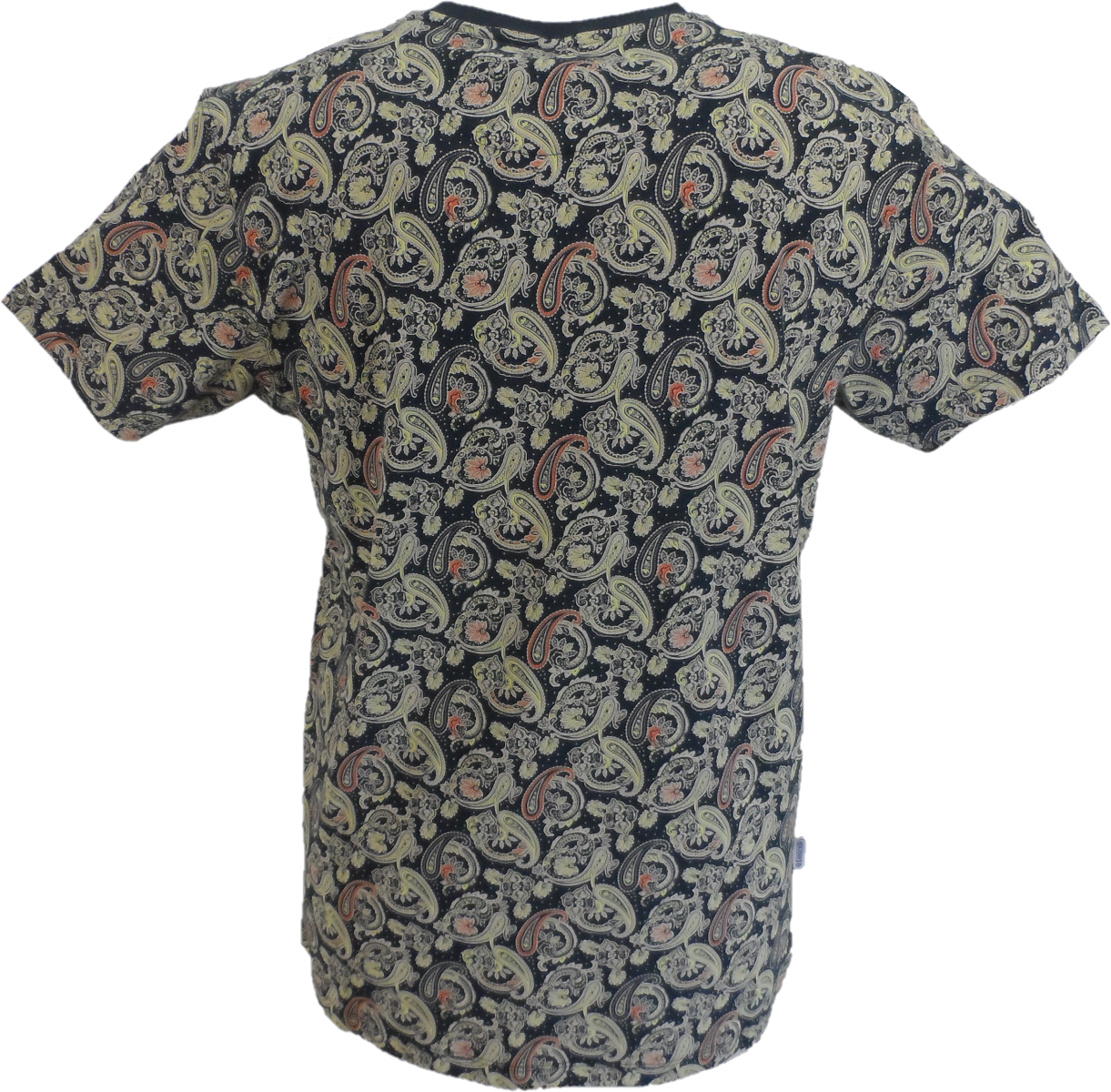 Lambretta Mens Navy Blue Paisley T-Shirt