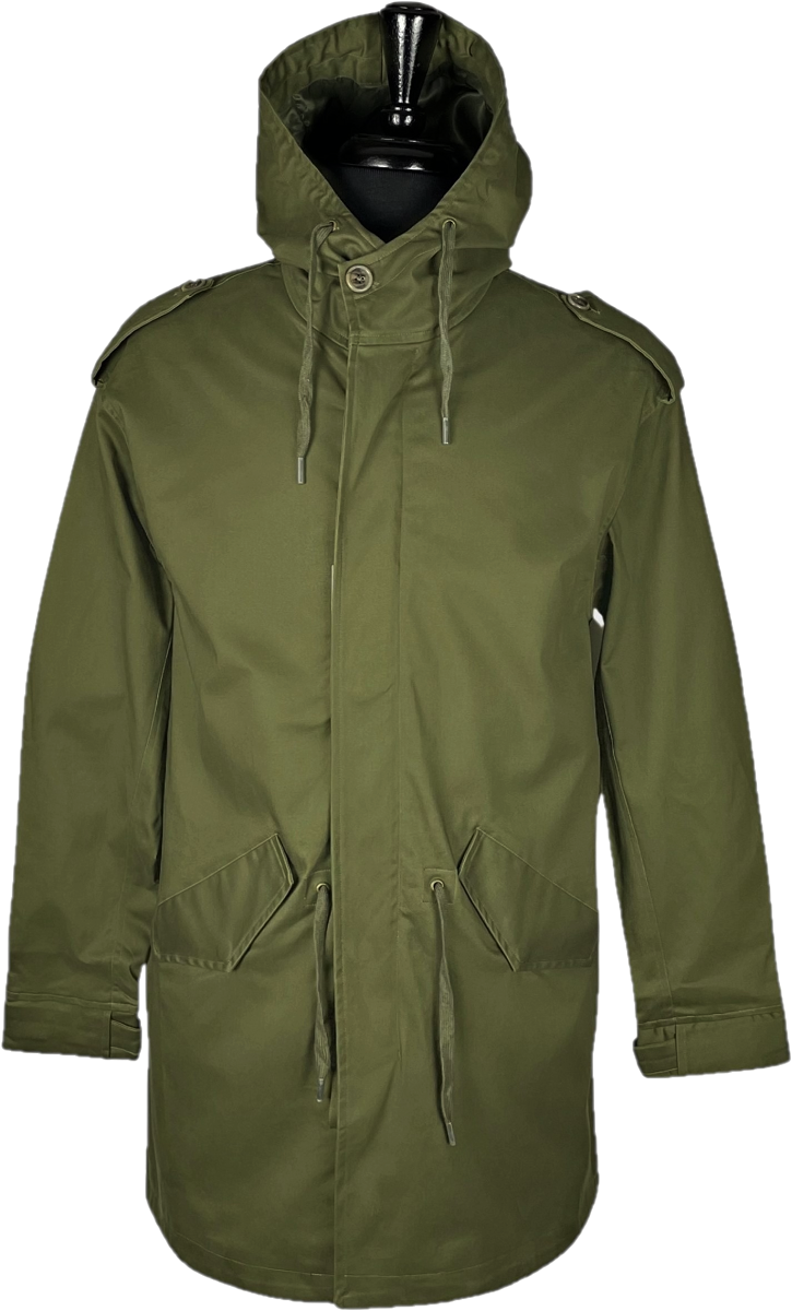 Mens Real Hoxton M51 Green Fishtail Parka