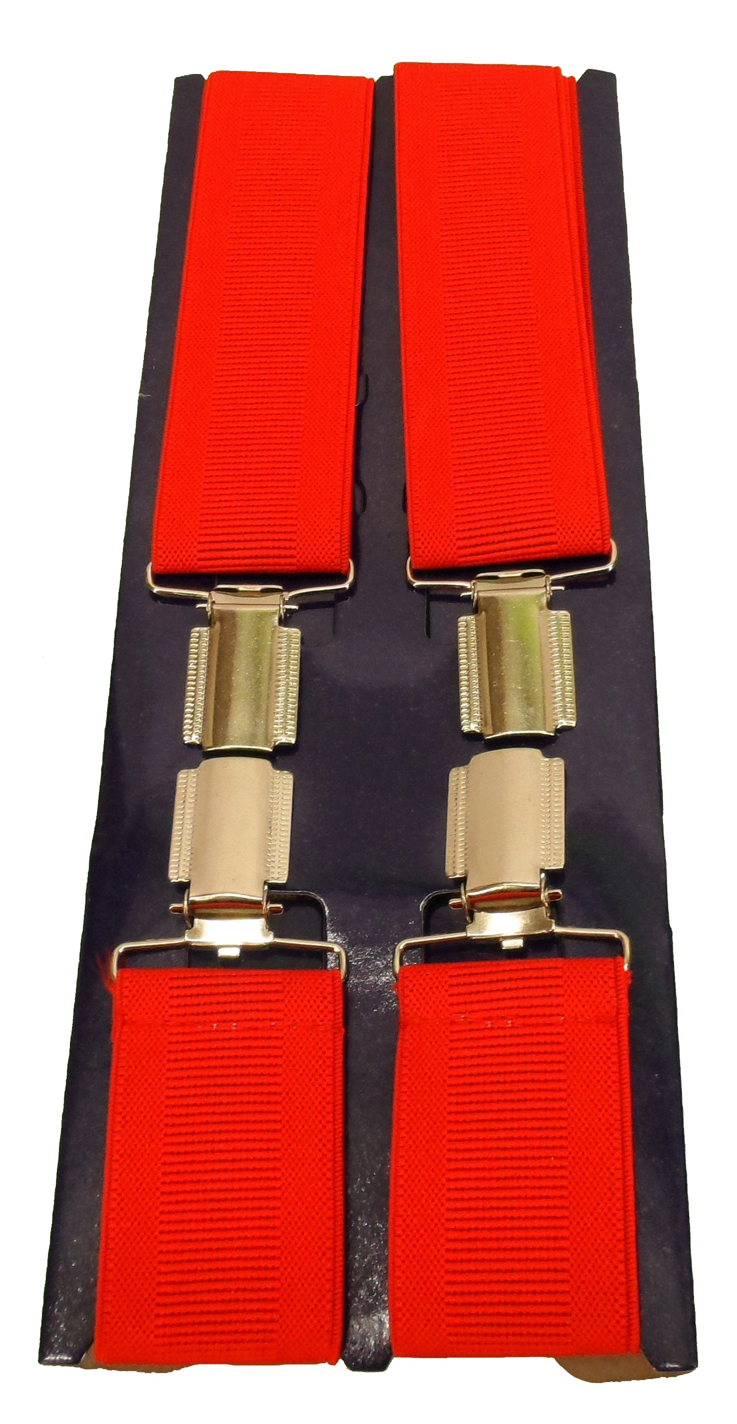 Mens 35mm 1 1/2 Inch Wide Plain Adjustable Elasticated Braces
