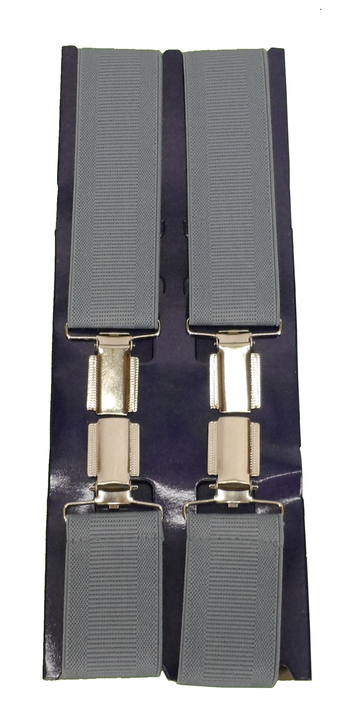 Mens 35mm 1 1/2 Inch Wide Plain Adjustable Elasticated Braces