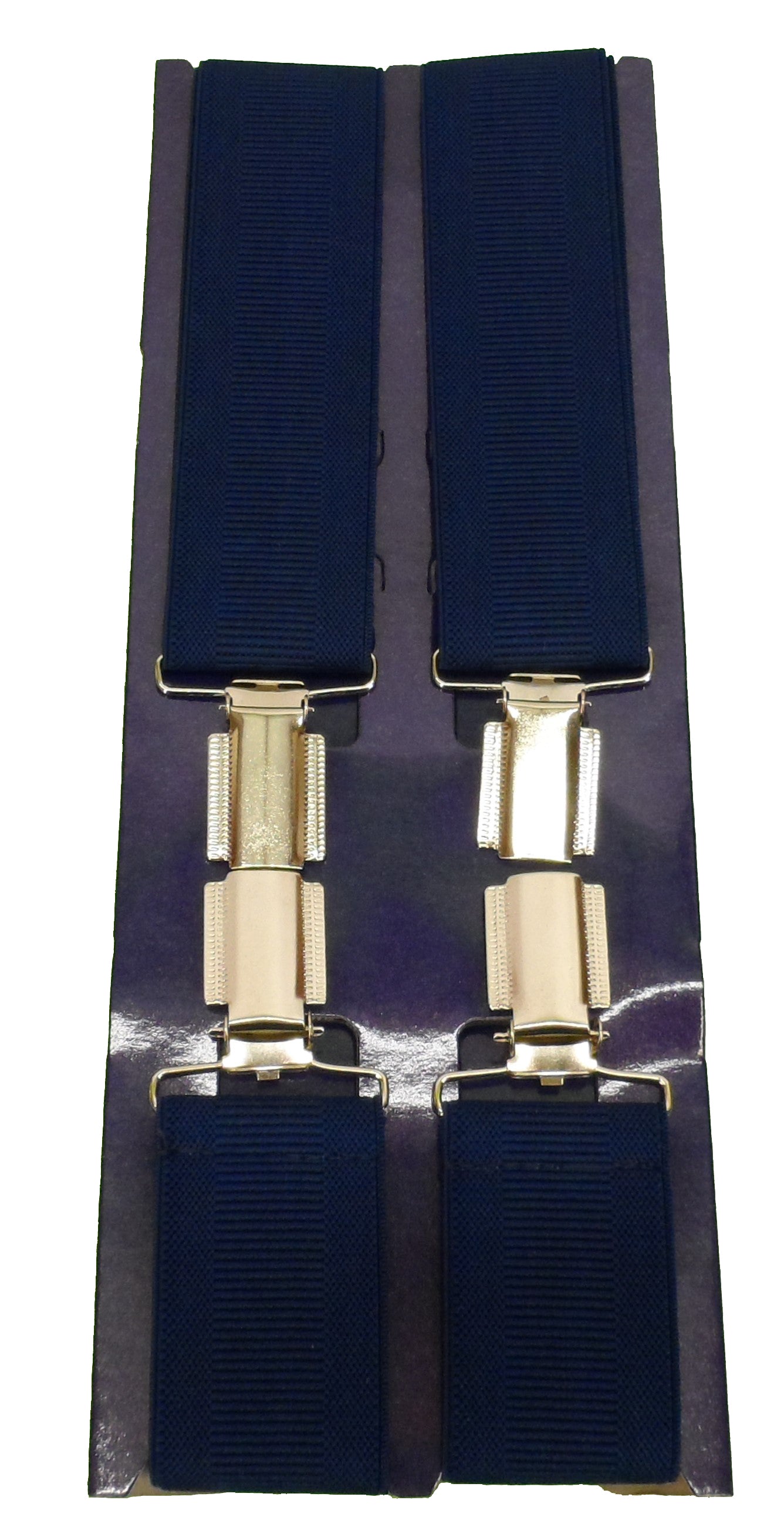 Mens 35mm 1 1/2 Inch Wide Plain Adjustable Elasticated Braces