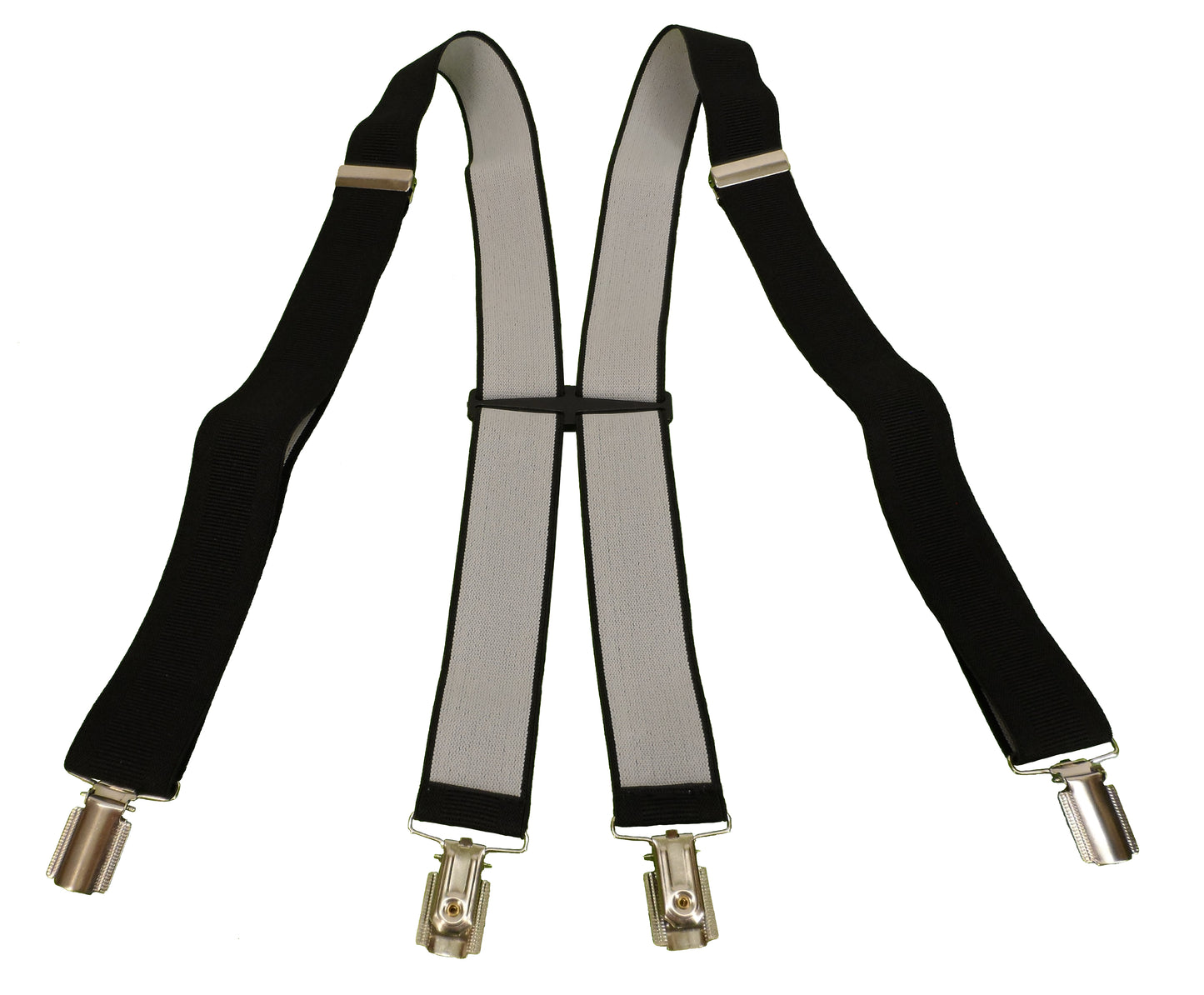 Mens 35mm 1 1/2 Inch Wide Plain Adjustable Elasticated Braces