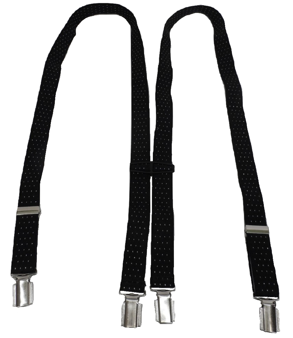 Mazeys Mens Made in England One Inch Pindot Braces