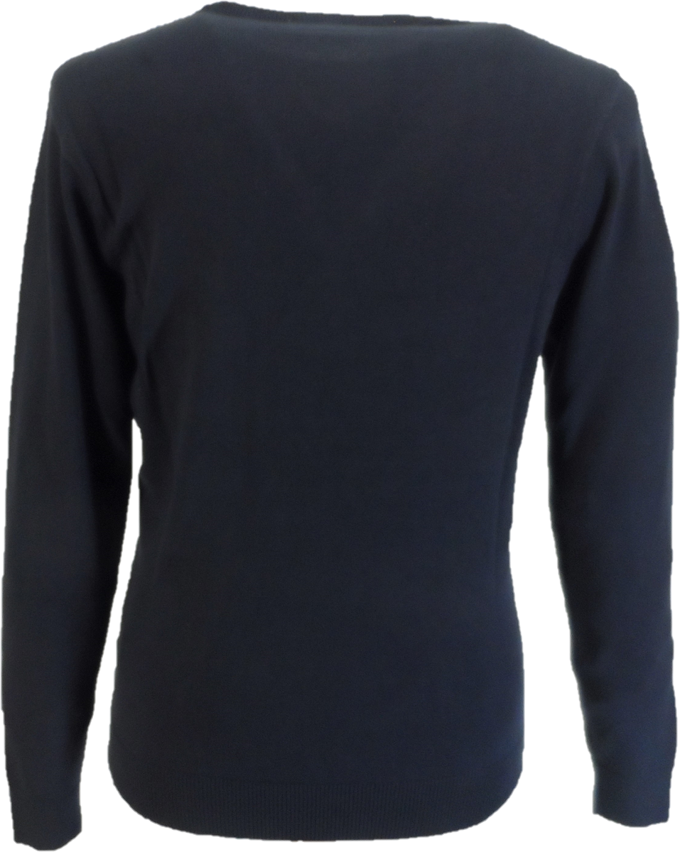 Gabicci Vintage Mens Navy Blue Dirk Racing Jumper