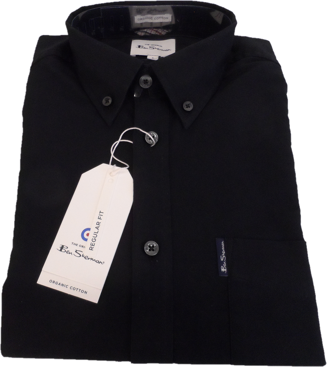 Ben Sherman Black Long Sleeved Oxford Shirts
