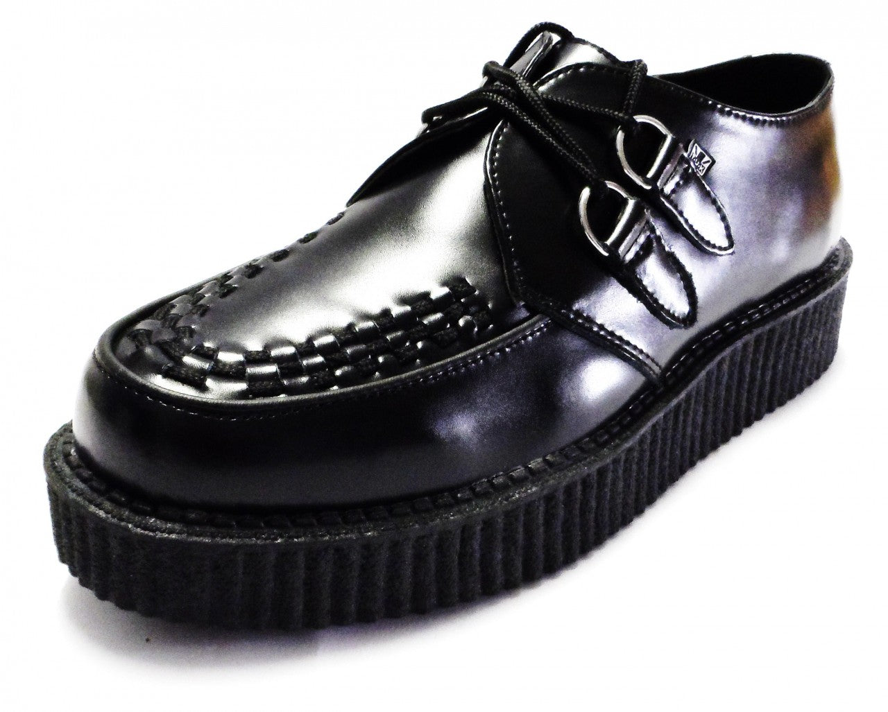 Classic Rockabilly Black Leather T.U.K. Creepers