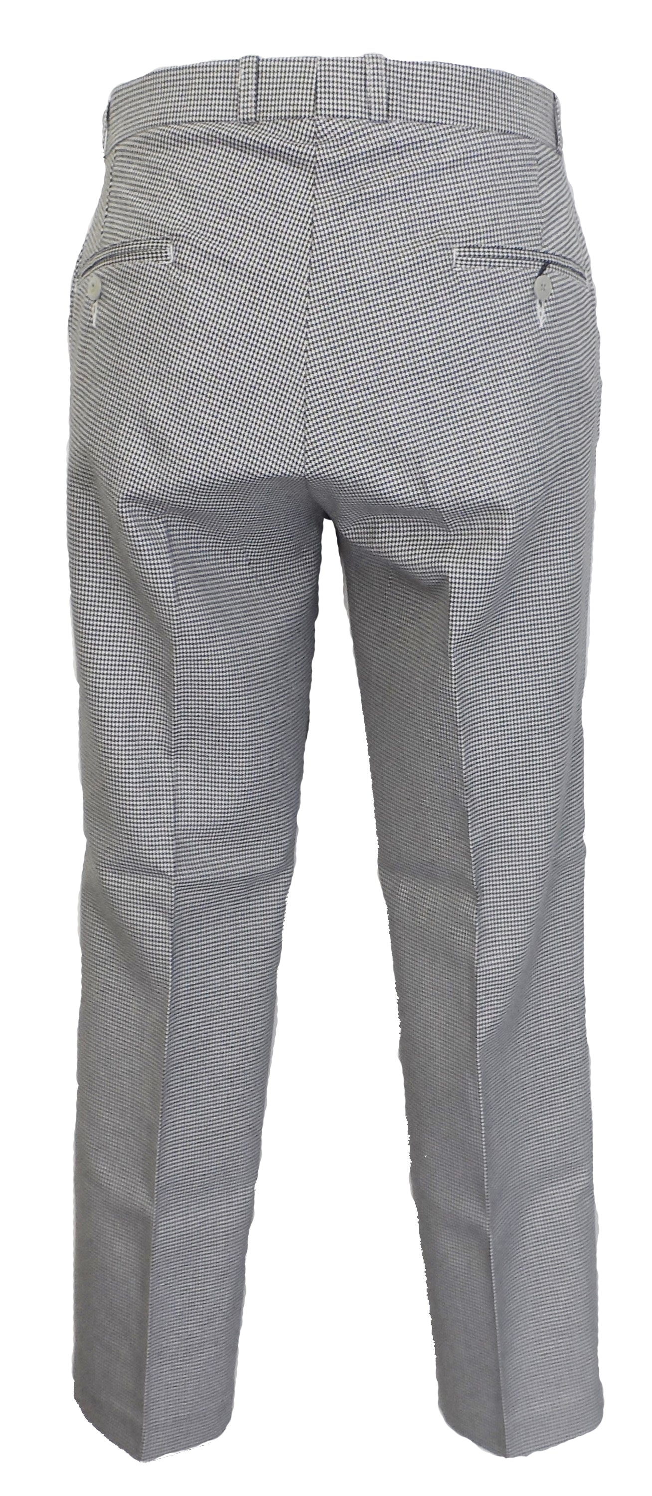 Dogtooth 60S 70S Retro Mod Vintage Sta Press Trousers