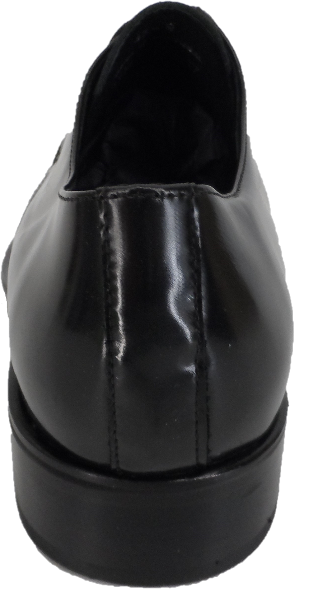 Ikon Original Mens Black Zodiac All Leather Shoe