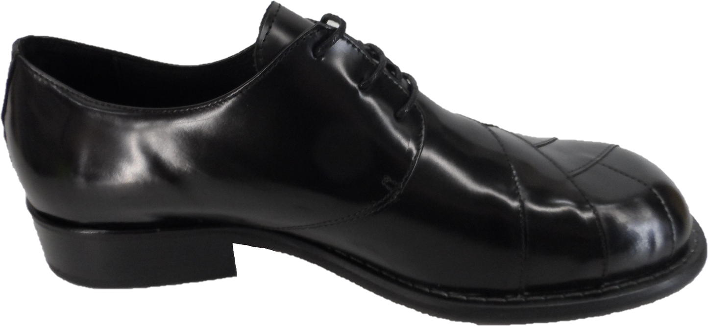 Ikon Original Mens Black Zodiac All Leather Shoe