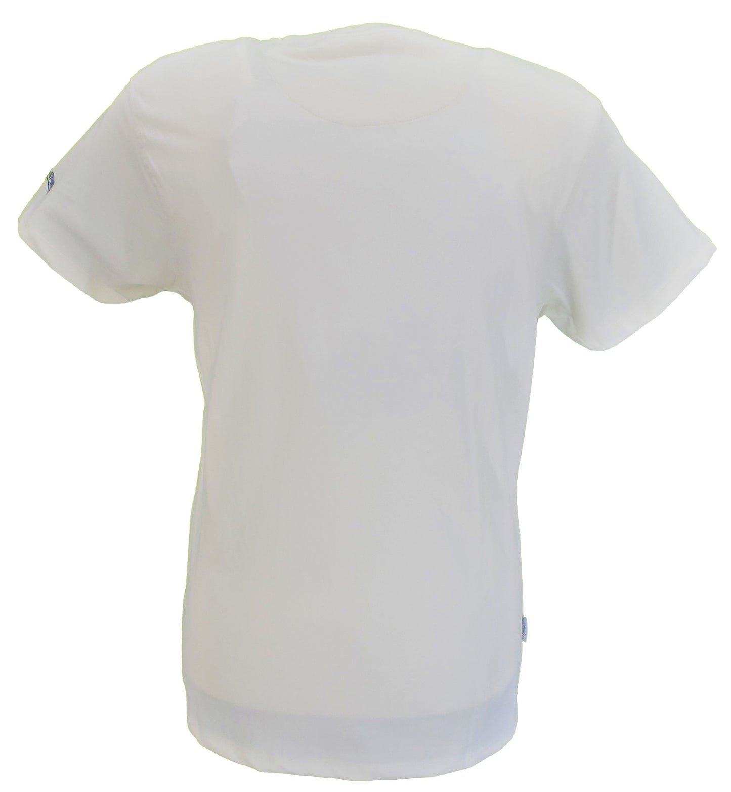 Lambretta Mens Off White Retro Guitar T Shirt
