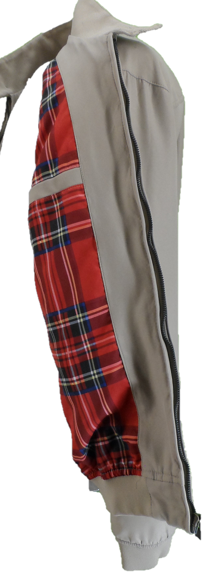 Lambretta Stone/Beige Showerproof Harrington Jacket