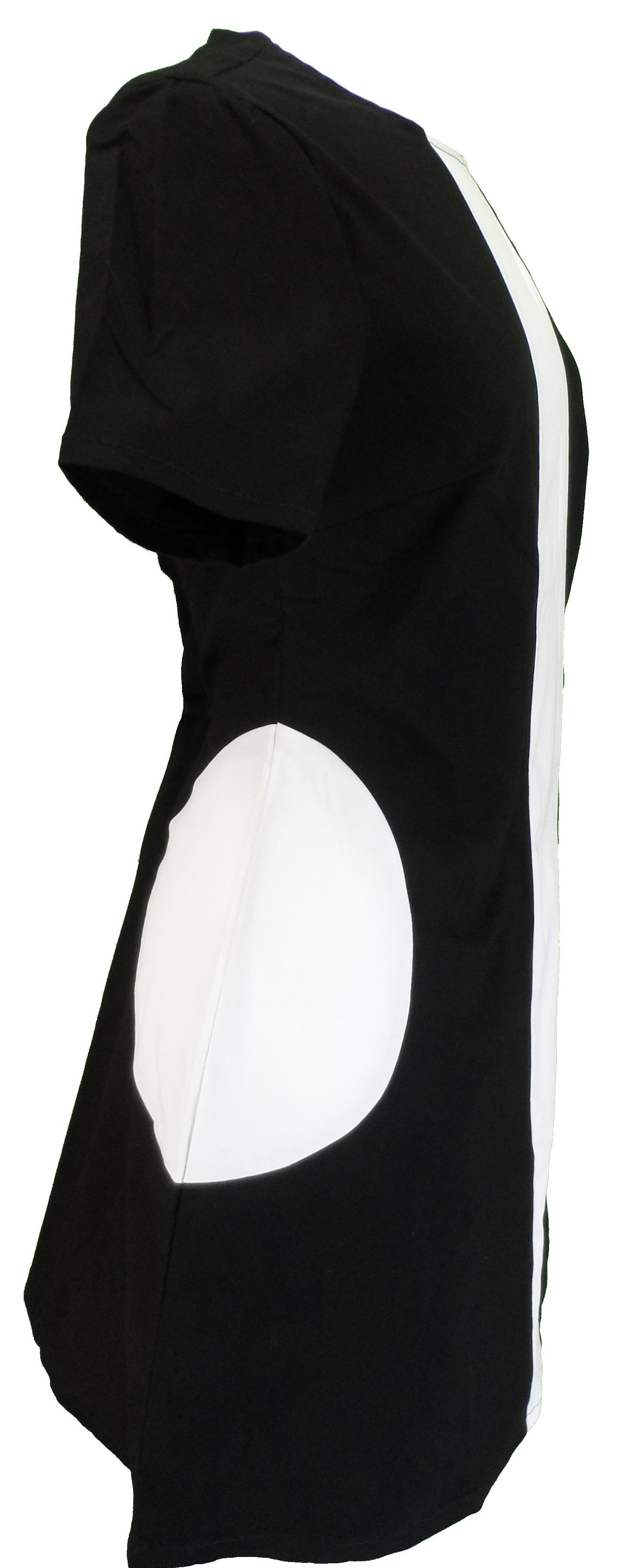 Ladies Retro Mod Vintage Black and White Dress