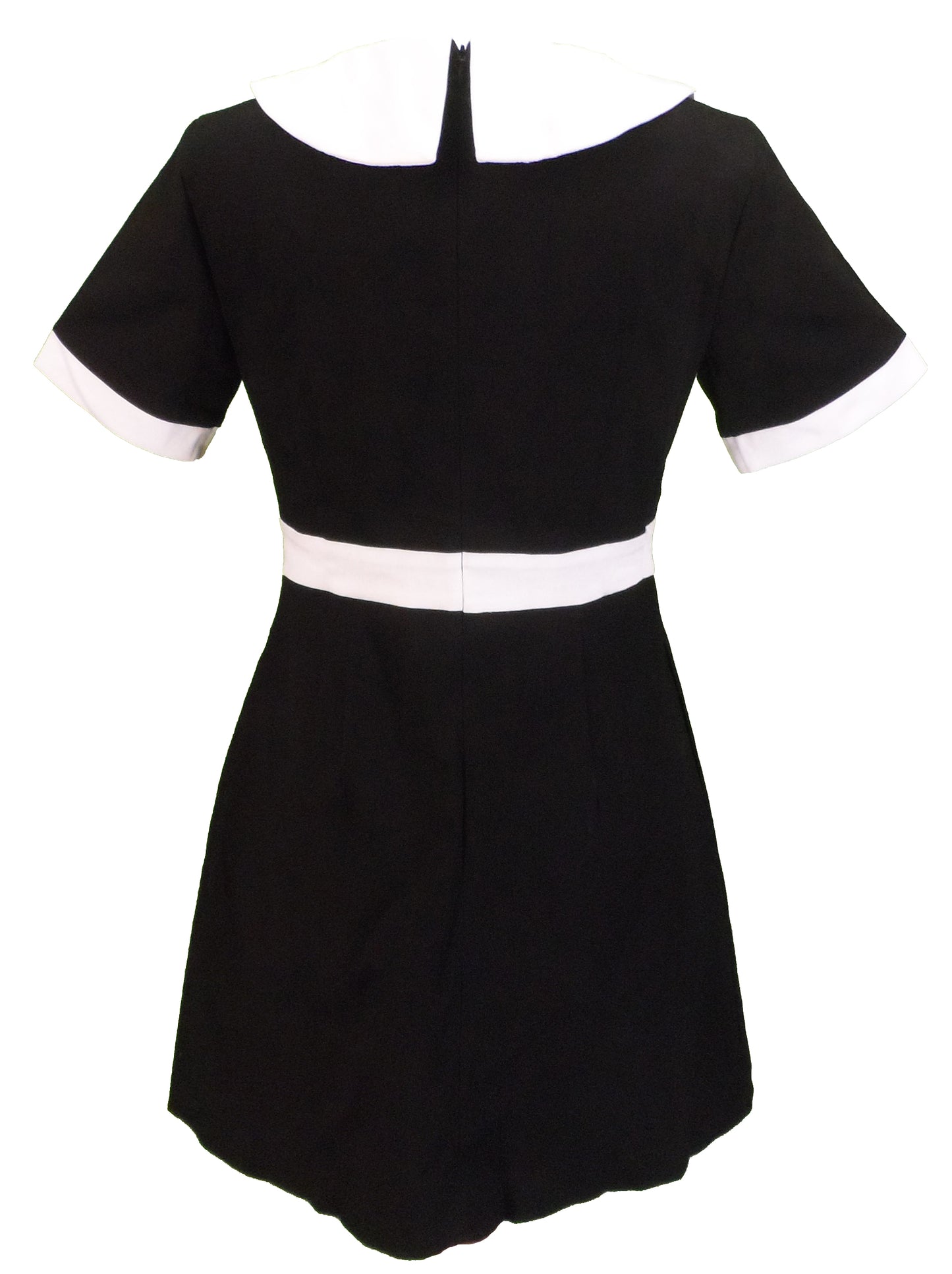 Ladies 60s Retro Mod Vintage Black Dress