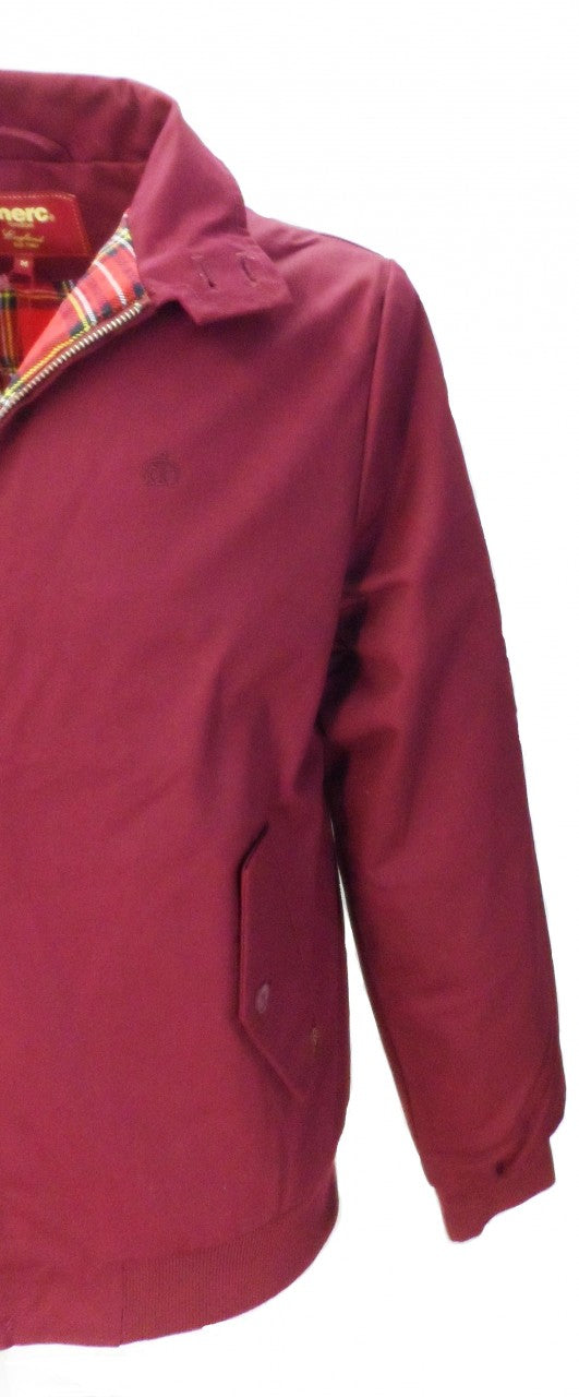 Merc Burgundy Harrington Jacket