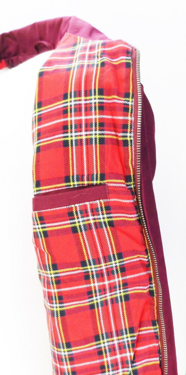 Merc Burgundy Harrington Jacket