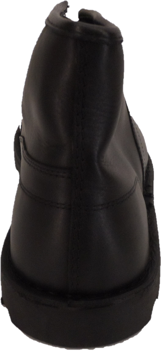 Ikon Original Mens 1970's Style Black Leather Monkey Boots