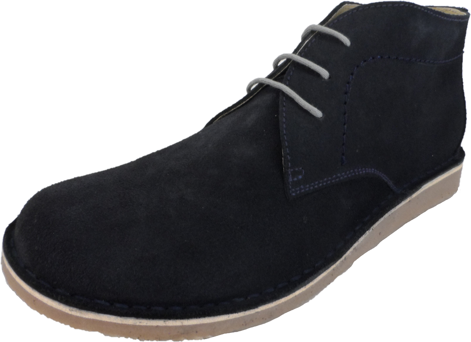 Men s Navy Ikon Nomad Mod Desert Boots UK 12 Blue
