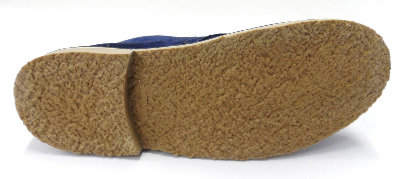 Roamers Ladies Denim Blue 2 Eyelet Round Toe Real Suede Desert Boots
