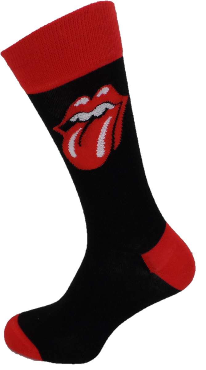 Mens Officially Licensed Rolling Stones Logo Socks