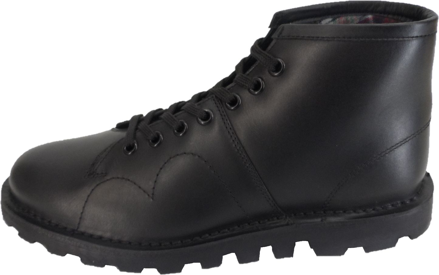 Grafters Original 1970's Style Black Leather Monkey Boots