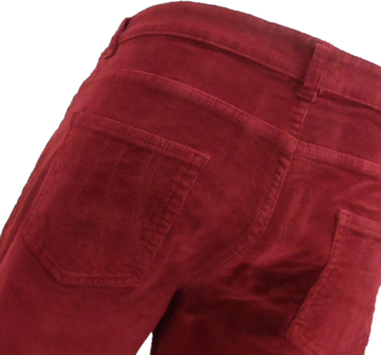 Run & Fly Mens Vintage 60s 70s Retro Port Red Bell Bottom Super Flares
