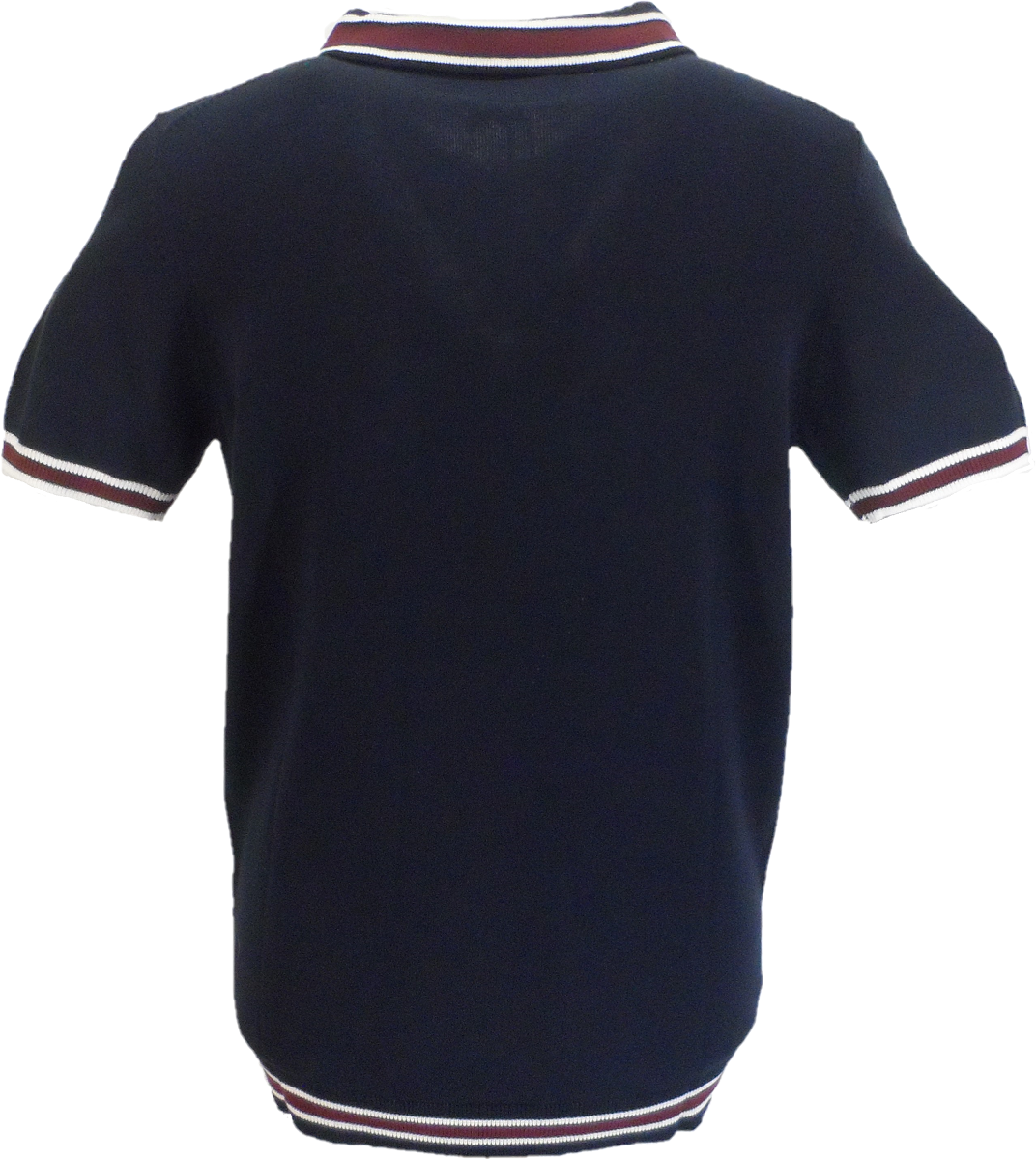 Lambretta Mens Navy Blue Valero Knitted Polo Shirt