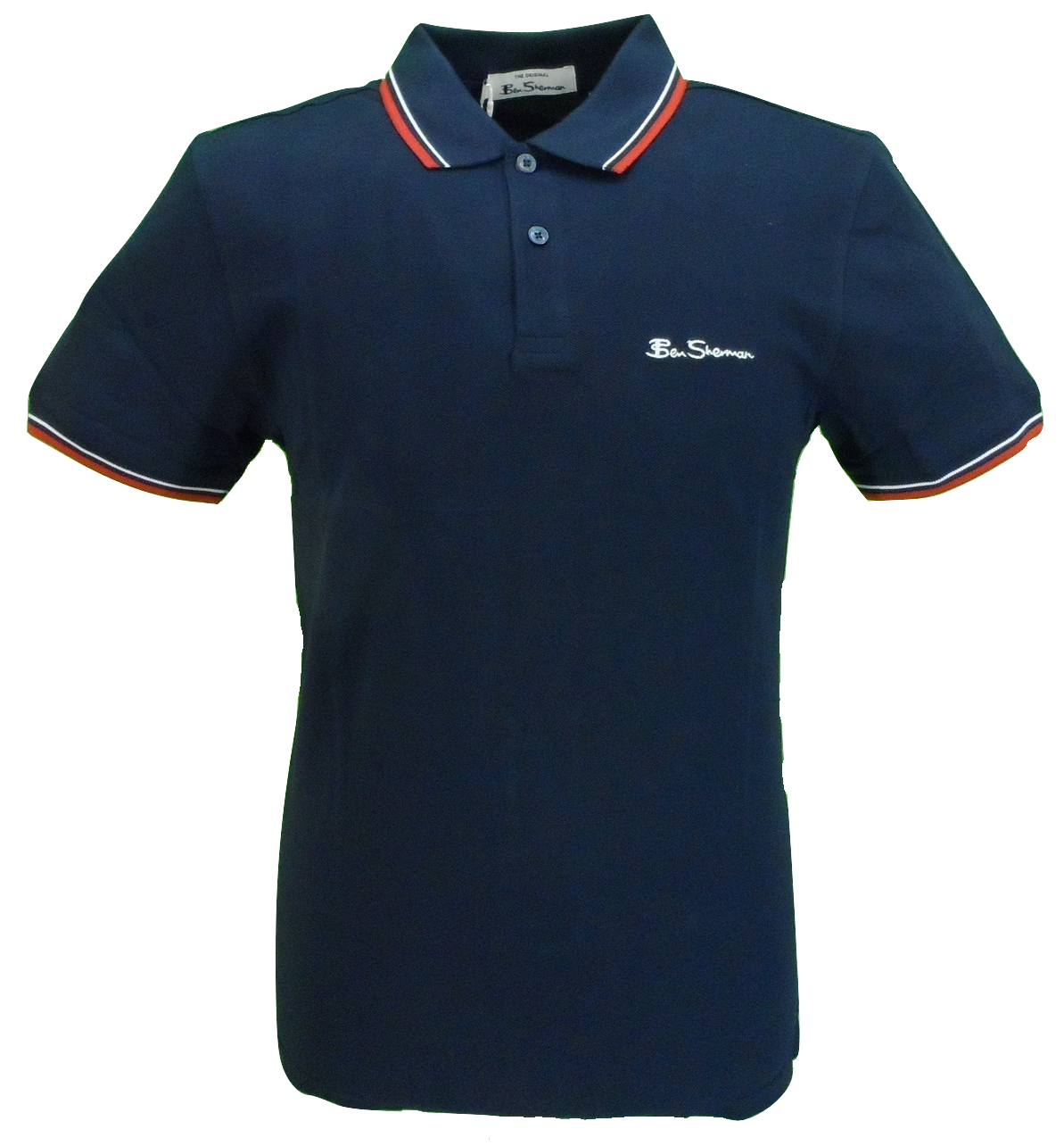 Ben Sherman Men's Navy Signature 100% Cotton Polo Shirt
