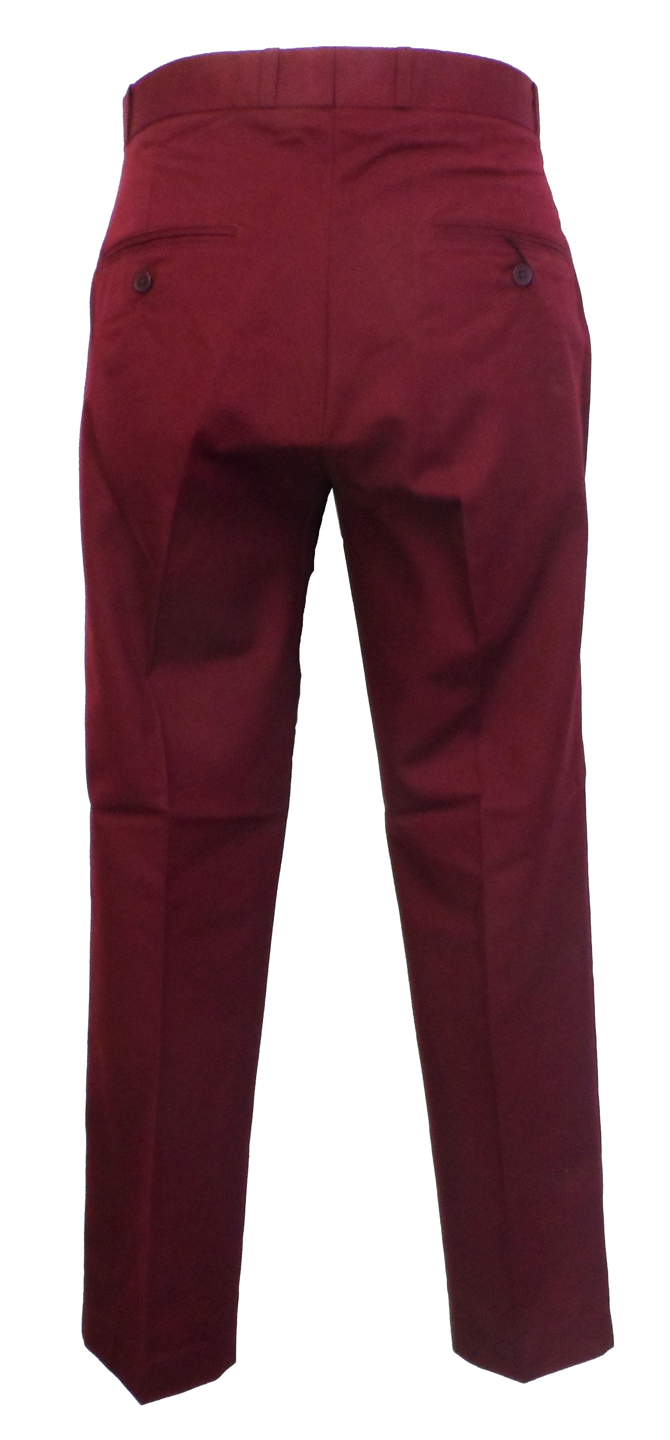 Burgundy 60S 70S Retro Mod Vintage Sta Press Trousers