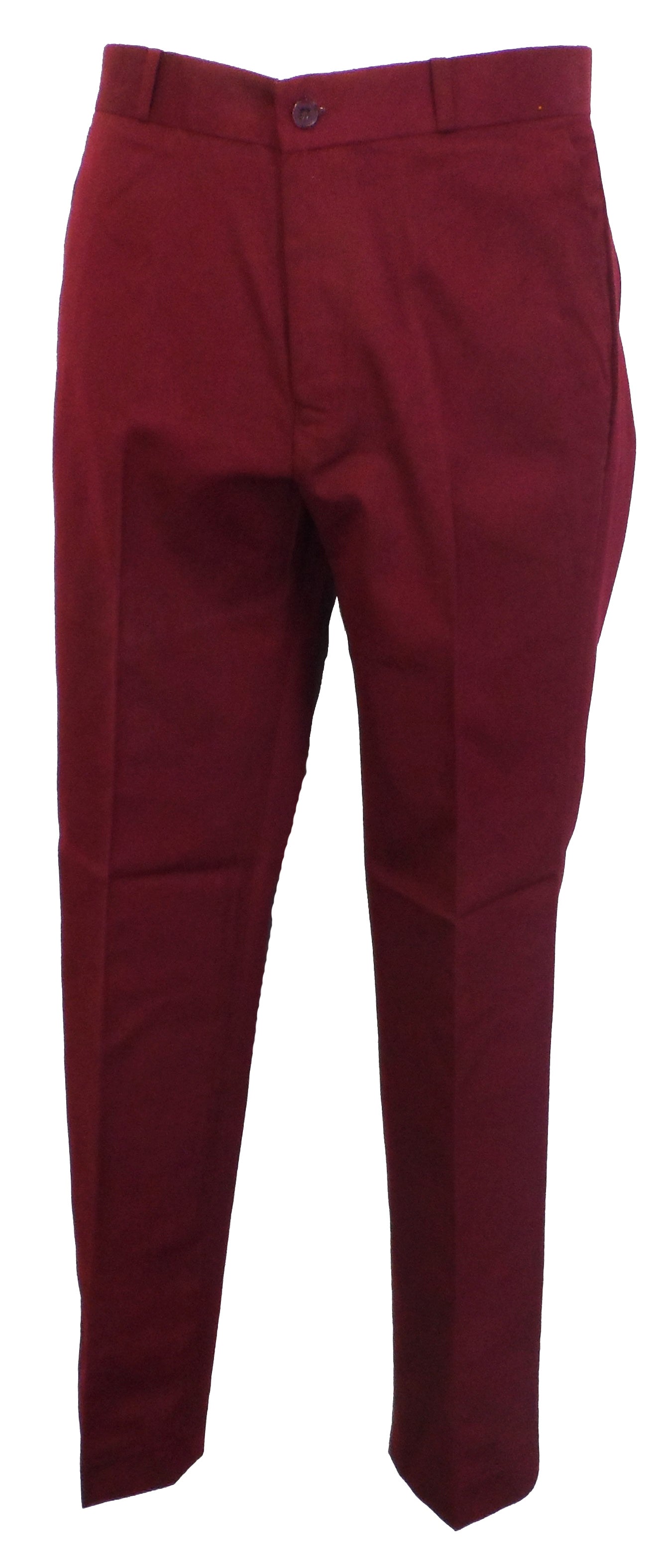 Burgundy 60S 70S Retro Mod Vintage Sta Press Trousers