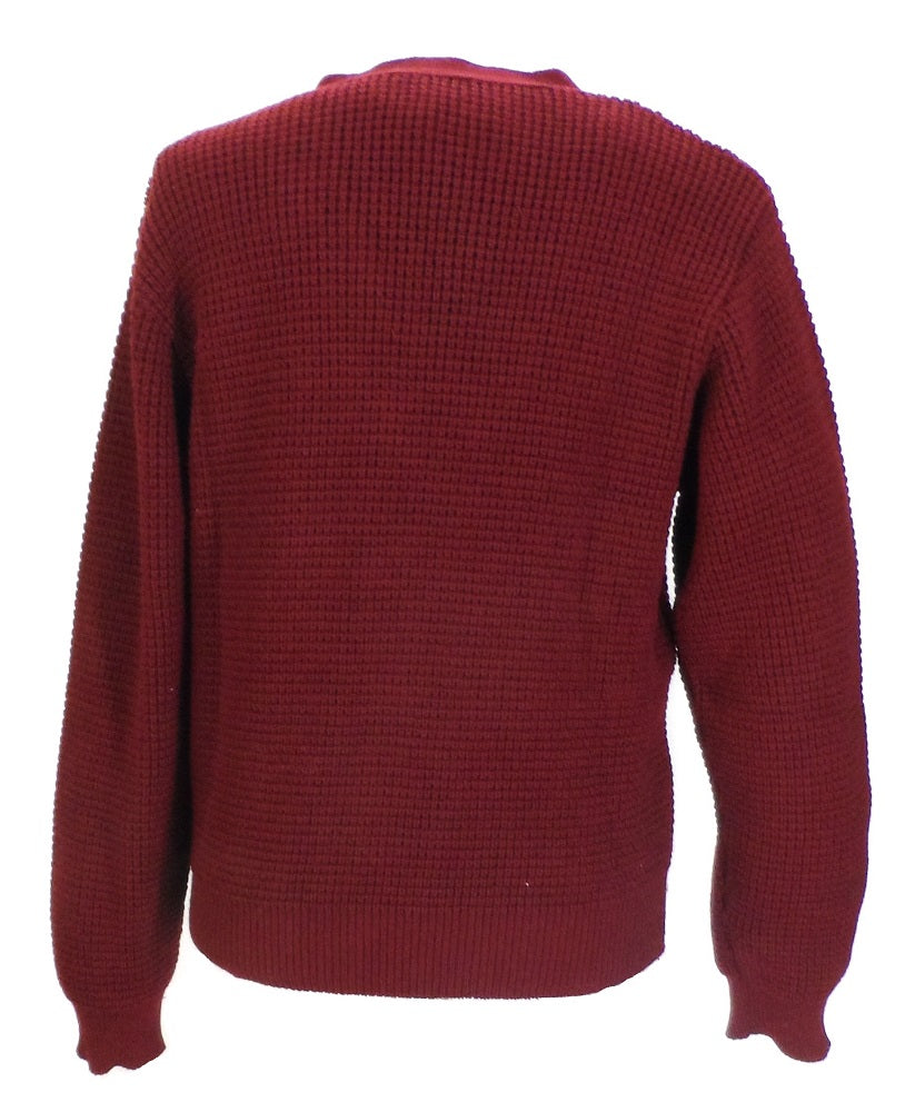 burgundy cardigan mens