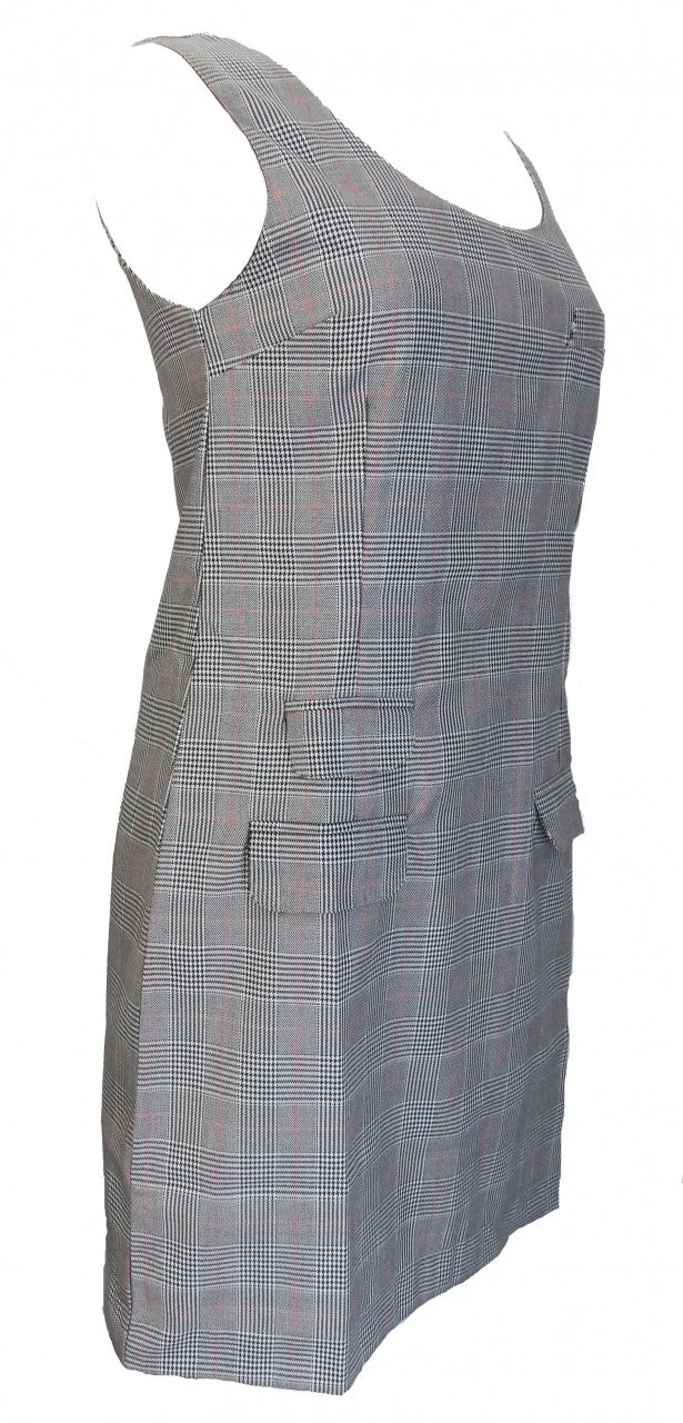 Relco Ladies Retro Mod Prince of Wales Pinafore/Tunic Dress