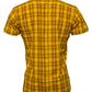 Relco Mens  Mustard & Burgundy Checked Short Sleeved Button Down Shirts