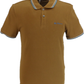 Ben Sherman Herren-Poloshirt in Ginger Brown aus 100 % Baumwolle