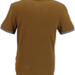 Ben Sherman Herren-Poloshirt in Ginger Brown aus 100 % Baumwolle