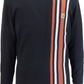 Gabicci Vintage Mens Navy Blue Dirk Racing Jumper