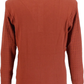 Gabicci polo tricoté rétro texturé marron rouille pour homme