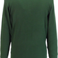 Gabicci polo tricoté rétro multi-texturé vert forêt pour hommes