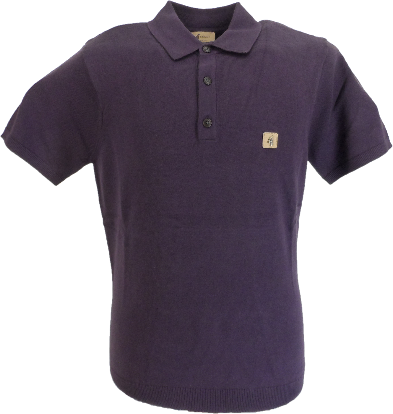 Gabicci Vintage Grape Jackson Strick-Poloshirt für Herren