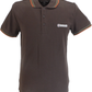 Lambretta Brown Retro Target Logo 100% Cotton Polo Shirts