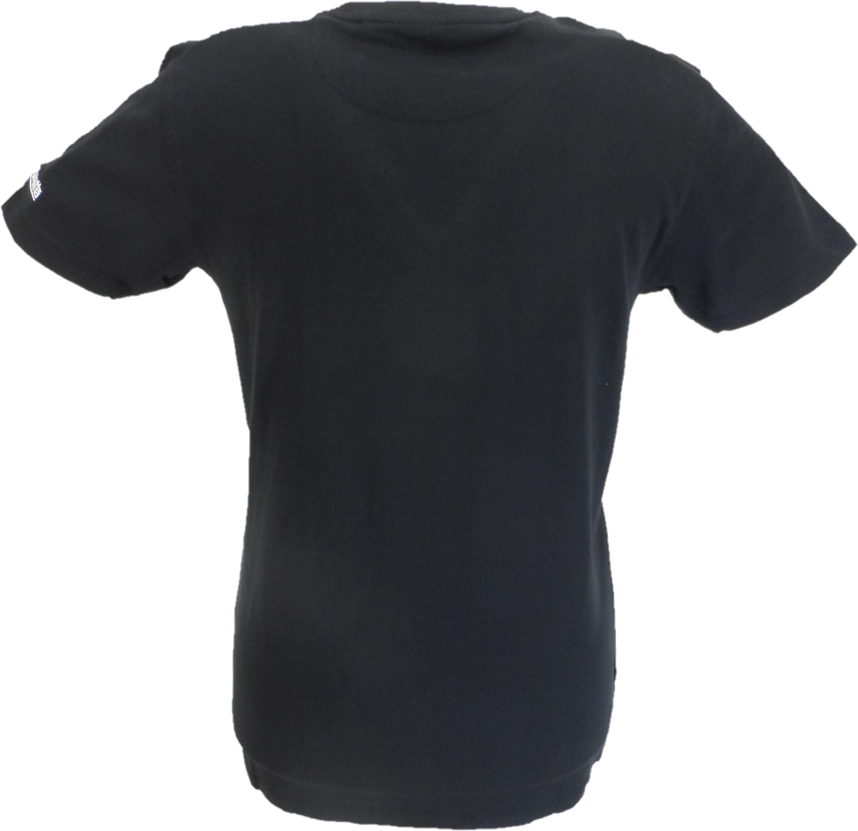 Lambretta Mens Black Striped Retro T Shirt