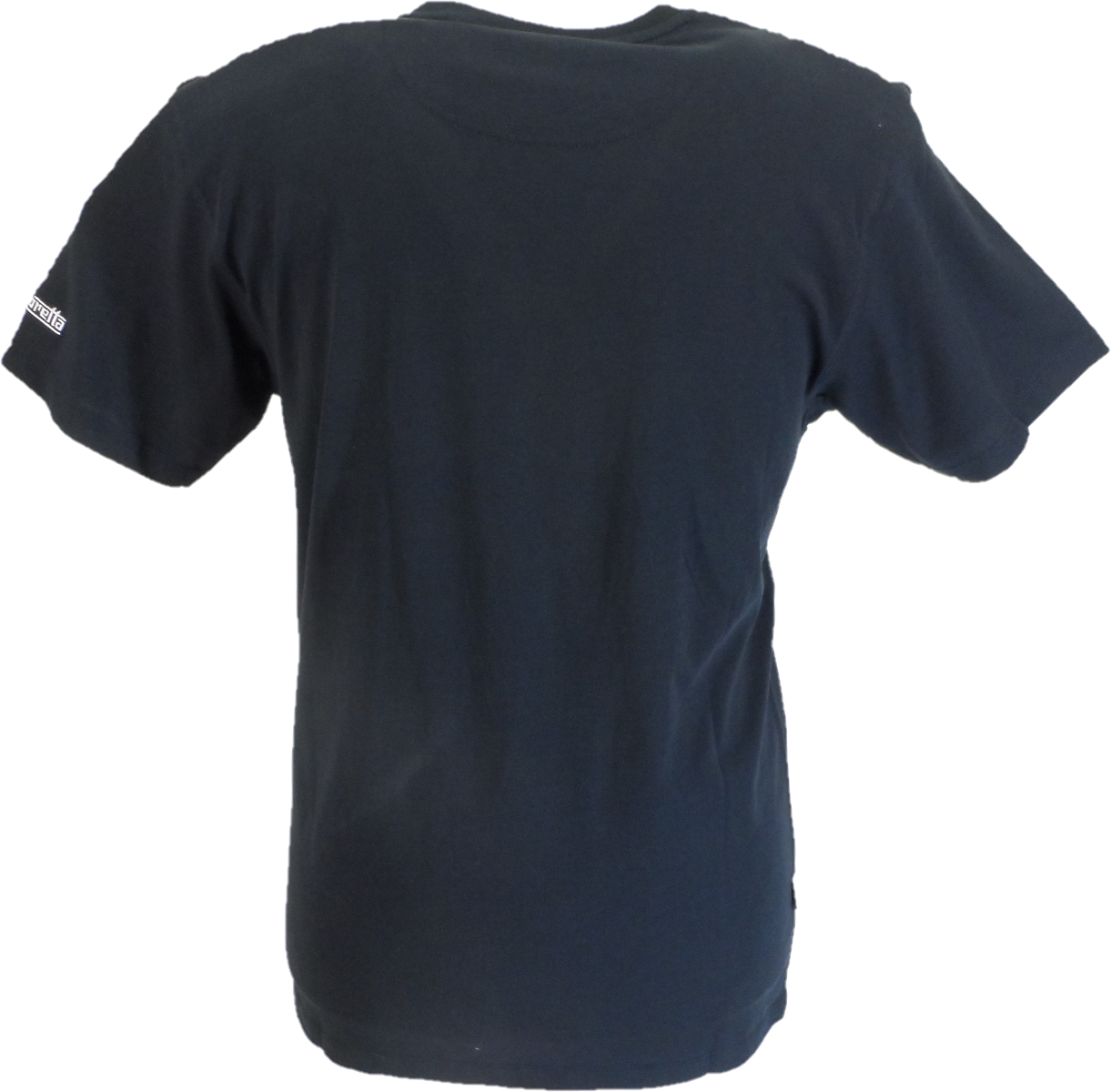 Lambretta Mens Navy Blue Striped Retro T Shirt