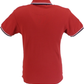 Trojan Mens Red Twin Tipped Polo Shirt