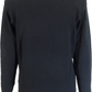 Gabicci Mens Black Multi Stripe Retro Knitted Polo