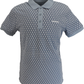 Lambretta Mens Dusky Blue All Over Target Polo Shirts