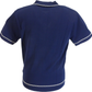 Gabicci Mens Navy Blue Archive Routledge Knitted Polo Shirt